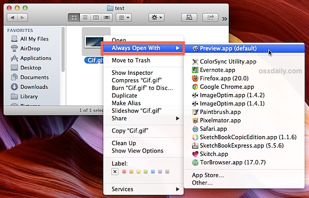 mac os set default program for file type